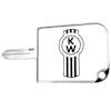 Kenworth Logo Aluminum Key Cover - White