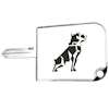 Mack Bulldog Logo Aluminum Key Cover - White