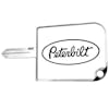 Peterbilt Aluminum Key Cover - White