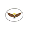 Eagle Belt Buckle - White Oval