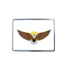 Eagle Belt Buckle - White Rectangular