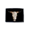 Longhorn Belt Buckle - Black Rectangular