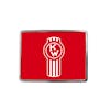 Kenworth Logo Belt Buckle - Red Rectangular