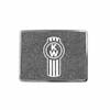 Kenworth Logo Belt Buckle - Metallic Black Rectangular