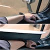 Semi-Truck Window Slide-In Arm Sun Blocker (48711) - window up