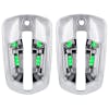 Freightliner Cascadia 6 LED Illuminated Chrome Door Handle Cover - green