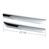 Freightliner Cascadia Chrome Door Grab Handle Covers 18-68732-001 (UPI42448) - dimensions