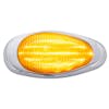 Freightliner 15 LED Sleeper Clearance Marker Light with Chrome Bezel - amber on top