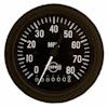 Semi 3 3/8" Electric Programmable Speedometer Gauge By ISSPRO - black 80