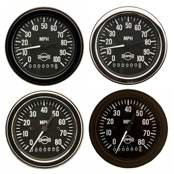 Semi 3 3/8" Electric Programmable Speedometer Gauge By ISSPRO - default