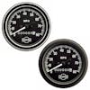 Semi 3 3/8" Mechanical Speedometer Gauge with Odometer By ISSPRO - black chrome