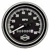 Semi 3 3/8" Mechanical Speedometer Gauge with Odometer By ISSPRO - chrome