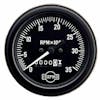 Semi 3 3/8" Mechanical Tachometer Gauge With Hourmeter By ISSPRO - Black