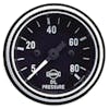 Semi Truck 2 1/16" Mechanical Oil Pressure Gauge By ISSPRO - chrome 80