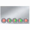 Trux 20" Drop Rear Center Panel With Dual Revolution Watermelon LEDs - red green
