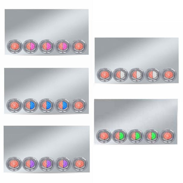 Trux 20" Drop Rear Center Panel With Dual Revolution Watermelon LEDs - default