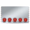 Trux 20" Drop Rear Center Panel With 4" & 3/4" LEDs - red red
