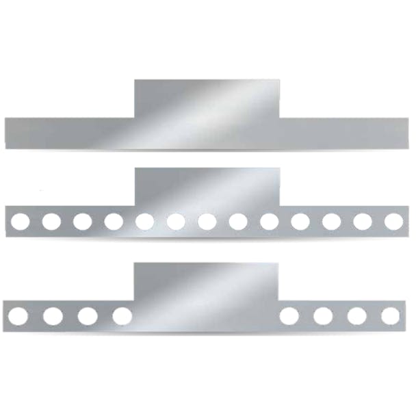 Trux Universal Stainless Steel Reverse Rear T-Bar Panel - default