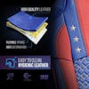 Freightliner Cascadia 33" American Flag Seat Cover Faux Leather Full Set (48820) - sponge