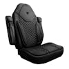 Volvo Semi Truck Premium Orthopedic High Back Seat Cover - black black
