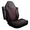 Volvo Semi Truck Premium  Orthopedic High Back Seat Cover - black red