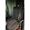 Volvo Semi Truck Premium  Orthopedic High Back Seat Cover - 2019 installed blk gry