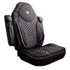 Legacy Silver High Back Semi Truck Premium Orthopedic Seat Cover - black grey