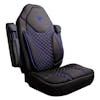 International ProStar Semi Truck Premium Cloth Orthopedic Seat Cover - black blue