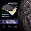 International ProStar Semi Truck Premium Cloth Orthopedic Seat Cover - sponge