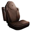 International ProStar Semi Truck Premium Cloth Orthopedic Seat Cover - brown