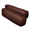 National & Heritage Silver Semi Truck Premium Orthopedic Seat Cover - brown armrest
