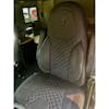 Kenworth High Back Semi Truck Premium Cloth Orthopedic Seat Cover - blk