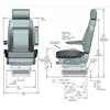 Power Chief Truck Seat With Headrest By Knoedler (Seat Diagram)