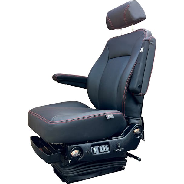 Power Chief Truck Seat With Headrest By Knoedler (Grey)