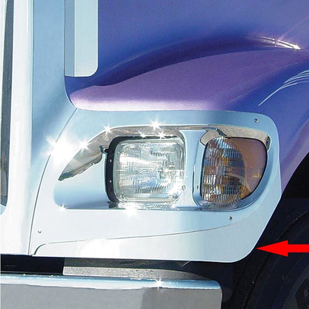 International 9900I IX Lower Headlight Trims