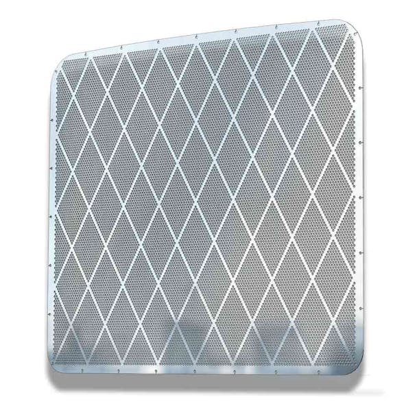 Peterbilt 388 389 Round Hole Punch Grill Insert With Cross Stitch Pattern (58963RR) - default