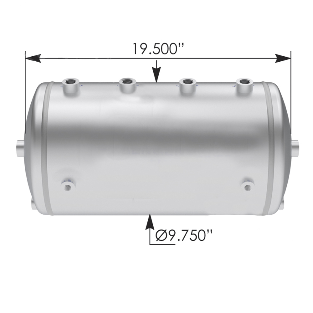 Kenworth Aluminum Air Tank K239-2950 K2392950 - Raney's Truck Parts
