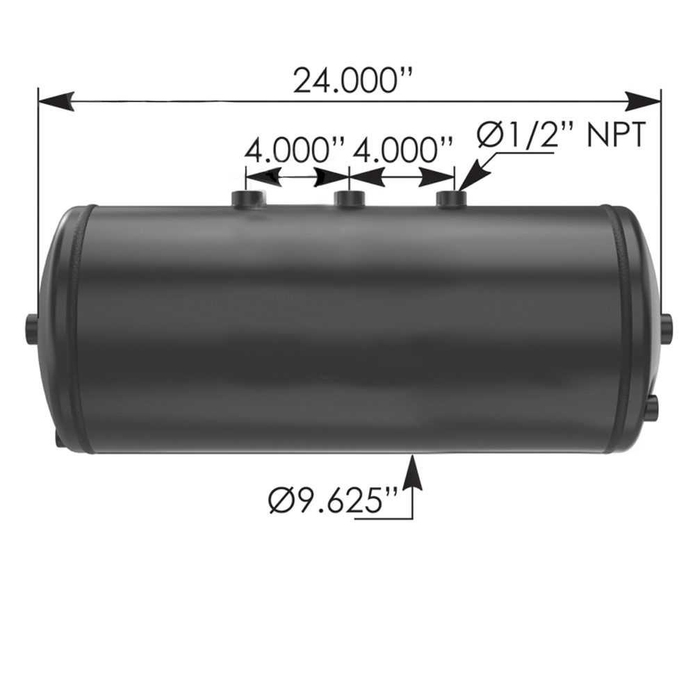 Peterbilt Air Tank 08-02280 08-02348 0802280 0802348 Peterbilt Air Tank 08-02280 08-02348 0802280 0802348
