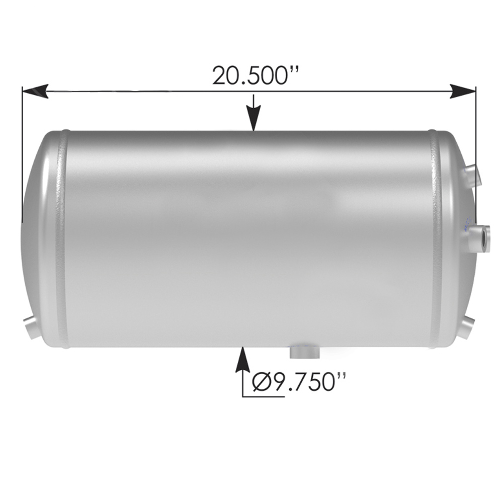 Volvo VNL VN Air Tank 21344930 22943183 - Raney's Truck Parts