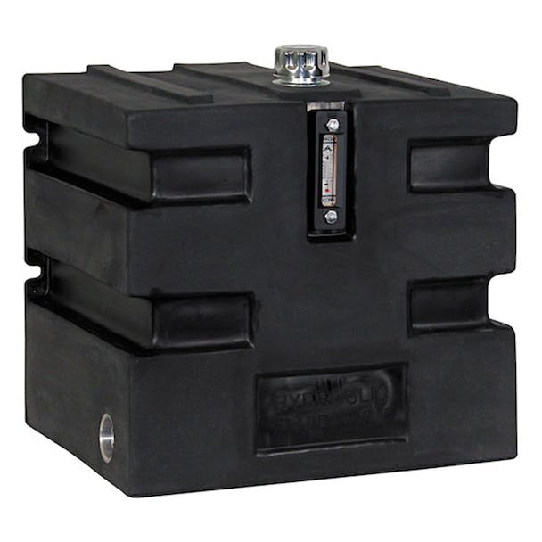 Side Mount 25 Gallon Polymer Hydraulic Tank Reservoir (100659) - tank