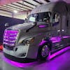 Freightliner Cascadia Grill Accent RGB LED Light Kit with Remote - purple