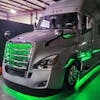 Freightliner Cascadia Grill Accent RGB LED Light Kit with Remote - green