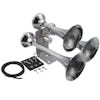 16" Chrome 3 Trumpet Train Horn Air Powered (ROA-5000E) 3
