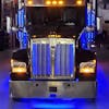 Kenworth W900 Grill Accent RGB LED Light Kit with Remote - blue