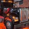 Kenworth W990 Grill Accent RGB LED Light Kit with Remote - orange