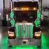 Kenworth W990 Grill Accent RGB LED Light Kit with Remote - green