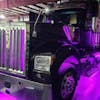 Kenworth W990 Grill Accent RGB LED Light Kit with Remote - purple vent