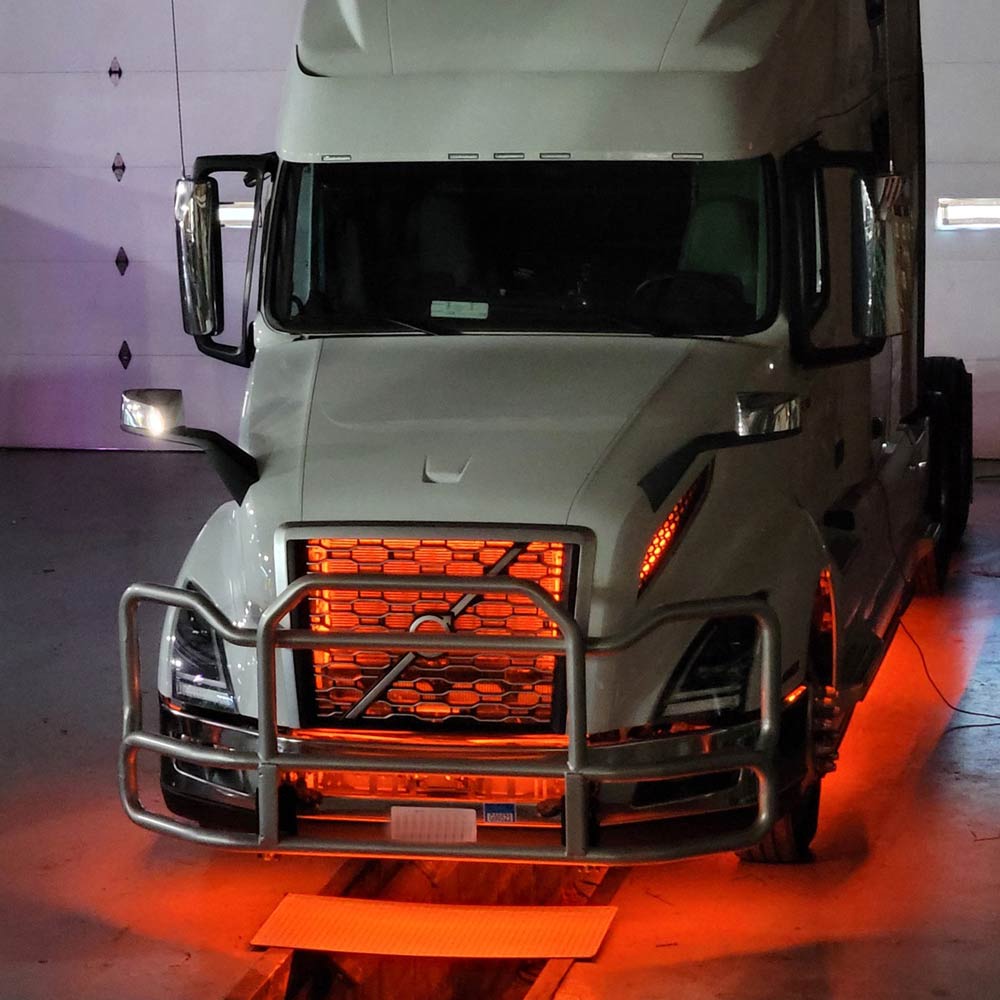 Volvo VNL Grill Accent RGB LED Light Kit with Remote - Raney's
