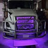 Volvo VNL Grill Accent RGB LED Light Kit with Remote - purple front