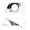 Kenworth T680 Chrome Plastic Fog Light Bezel 2013-2021 - dimensions
